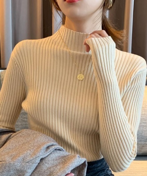 セール レディース ハイネック セーター プルオーバー リブニット ニット セーター Sfw エスエフダブリュー のファッション通販 Zozotown