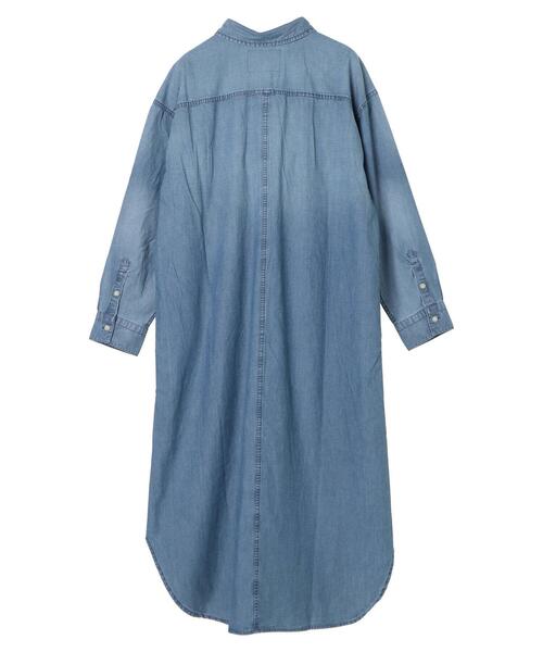 AMERICAN HOLIC（アメリカンホリック）の「綿CPOシャツワンピース（ワンピース・レディース・ベージュ/カーキ/ライトインディゴブルー・FREE）」の17枚目の写真