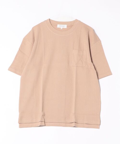 STYLEBLOCK(スタイルブロック)の「ハニカムWフェイスTシャツ(Tシャツ/カットソー・メンズ・ラベンダー/オフホワイト/ネイビー/サックスブルー/ベージュ・L/LL/M)」の1枚目の写真