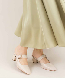 RANDA | ソフト ねじりストラップスクエアカットミュール(パンプス)