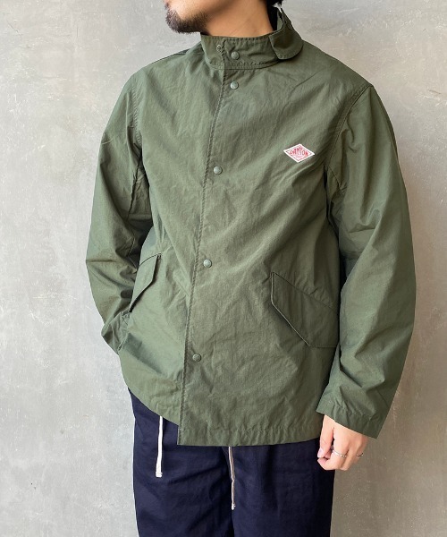 【売約済】ダントン　danton ナイロンジャケット　オリーブ　グリーン38 DANTON ダントン ナイロンタフタ カバーオールジャケット｜BORN
