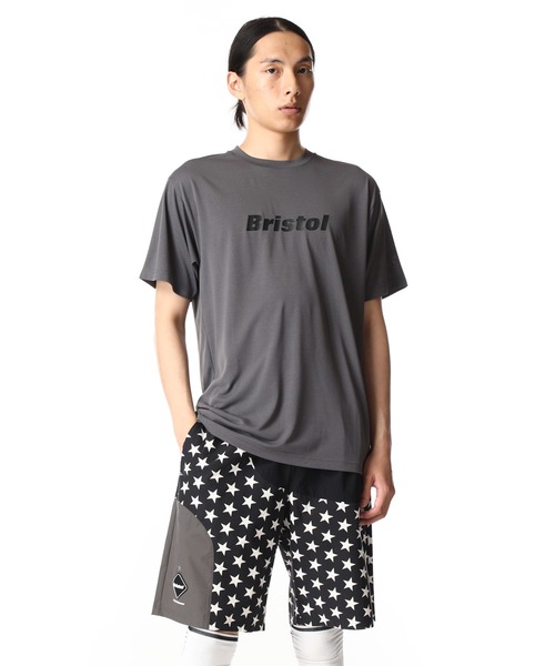 F.C.Real Bristol（エフシーレアルブリストル）の「POLARTEC POWER DRY AUTHENTIC LOGO TEE（Tシャツ/カットソー・メンズ・グレー/ネイビー/A/B・LARGE/X-LARGE/SMALL/MEDIUM）」の9枚目の写真