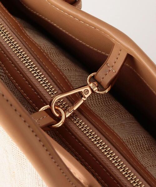 THE STATION STORE（ザ ステーション ストア）の「＜closet story＞ シート ポーチIN ショルダー トートバッグ（トートバッグ・レディース・ダークグレー/ベージュ・FREE）」の3枚目の写真