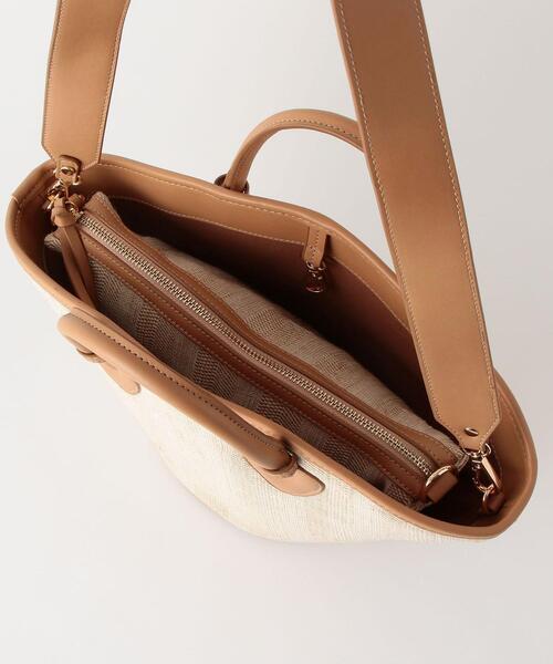 THE STATION STORE（ザ ステーション ストア）の「＜closet story＞ シート ポーチIN ショルダー トートバッグ（トートバッグ・レディース・ダークグレー/ベージュ・FREE）」の9枚目の写真