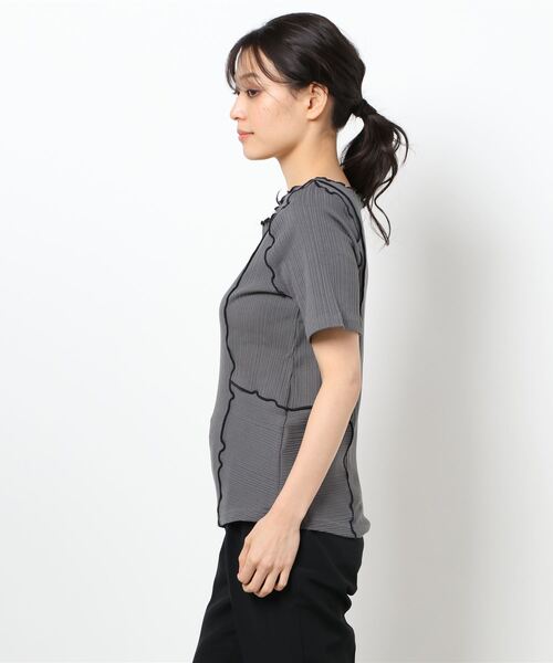 HONEYSUCKLE ROSE（ハニーサックルローズ）の「【HONEYSUCKLE ROSE】メローＴシャツ（Tシャツ/カットソー・レディース・イエロー/ベージュ/ダークグレー・L/M）」の5枚目の写真