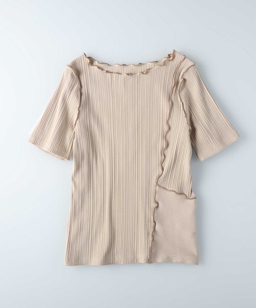 HONEYSUCKLE ROSE（ハニーサックルローズ）の「【HONEYSUCKLE ROSE】メローＴシャツ（Tシャツ/カットソー・レディース・イエロー/ベージュ/ダークグレー・L/M）」の10枚目の写真