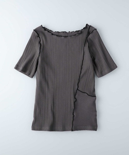 HONEYSUCKLE ROSE（ハニーサックルローズ）の「【HONEYSUCKLE ROSE】メローＴシャツ（Tシャツ/カットソー・レディース・イエロー/ベージュ/ダークグレー・L/M）」の9枚目の写真