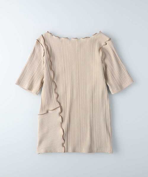 HONEYSUCKLE ROSE（ハニーサックルローズ）の「【HONEYSUCKLE ROSE】メローＴシャツ（Tシャツ/カットソー・レディース・イエロー/ベージュ/ダークグレー・L/M）」の12枚目の写真