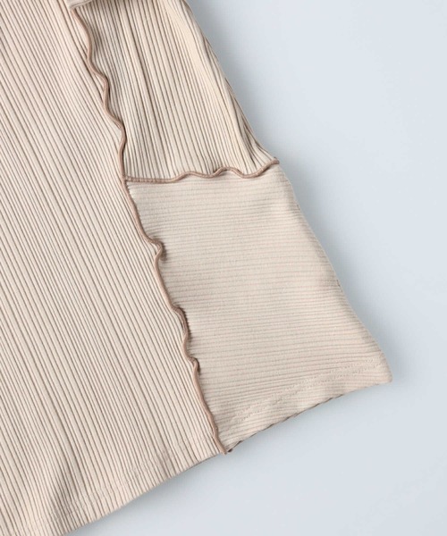 HONEYSUCKLE ROSE（ハニーサックルローズ）の「【HONEYSUCKLE ROSE】メローＴシャツ（Tシャツ/カットソー・レディース・イエロー/ベージュ/ダークグレー・L/M）」の7枚目の写真