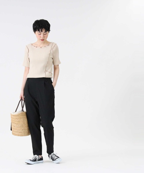 HONEYSUCKLE ROSE（ハニーサックルローズ）の「【HONEYSUCKLE ROSE】メローＴシャツ（Tシャツ/カットソー・レディース・イエロー/ベージュ/ダークグレー・L/M）」の20枚目の写真