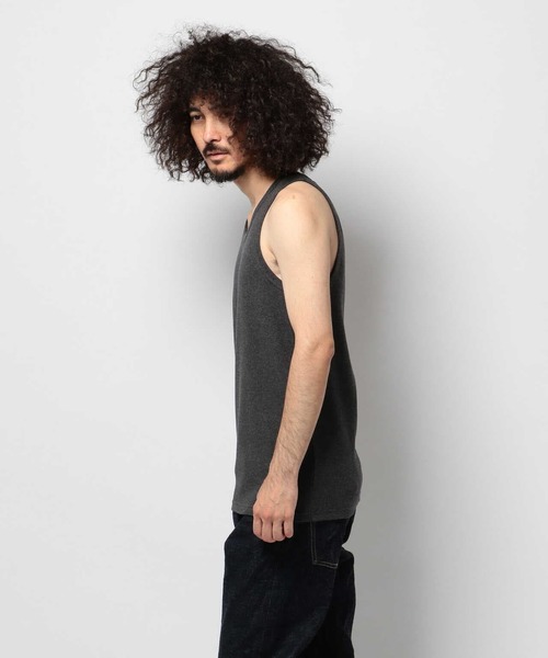 AVIREX（アヴィレックス）の「AVIREX/アヴィレックス/ -抗菌・防臭-【DAILY/デイリー】タンクトップ/TankTop（タンクトップ・メンズ・ホワイト/ブラック/グレー/チャコール・SMALL/MEDIUM/LARGE/X-LARGE）」の9枚目の写真