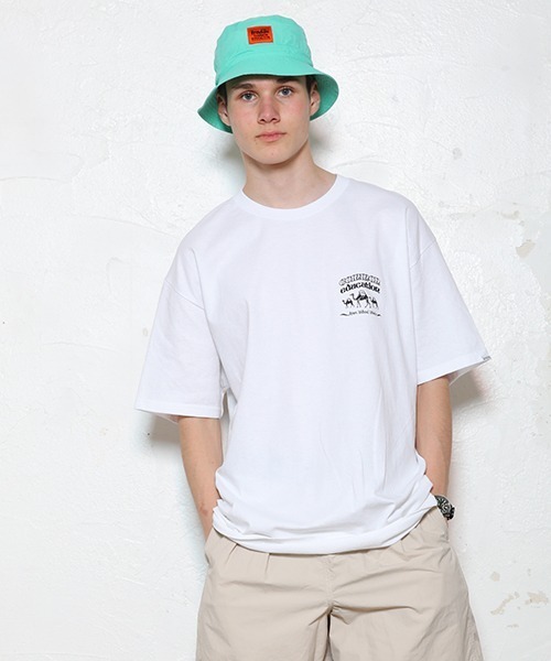 COMMON EDUCATION（コモンエデュケーション）の「S/S TEE "SPHINX"　ショートスリーブ T "スフィンクス”（Tシャツ/カットソー・メンズ・ホワイト/ブラック/サンドベージュ・LARGE/X-LARGE/MEDIUM）」の4枚目の写真