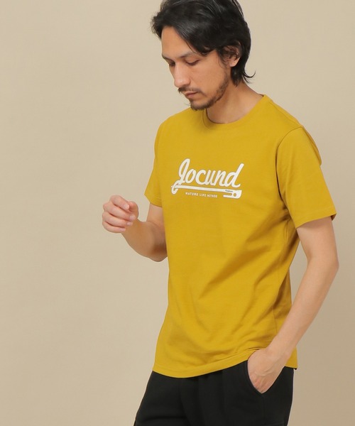 ikka(イッカ)の「汗染み軽減プリントT(Tシャツ/カットソー・メンズ・ホワイト/ネイビー/グレー/マスタード・L/S/XL/M)」の1枚目の写真