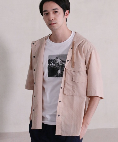 ikka(イッカ)の「汗染み軽減プリントT(Tシャツ/カットソー・メンズ・ホワイト/ネイビー/グレー/マスタード・L/S/XL/M)」の22枚目の写真