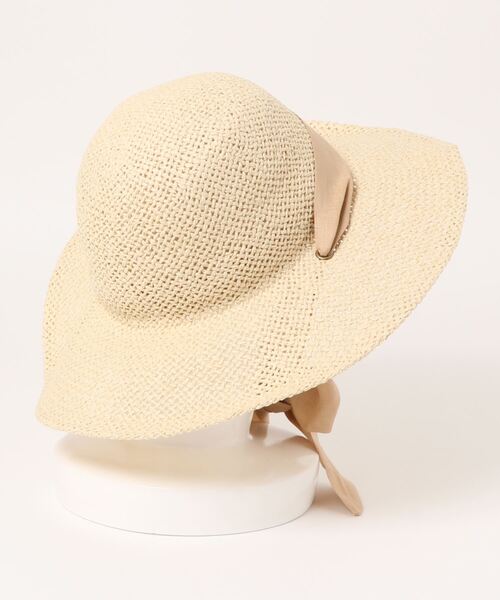 FREE'S MART（フリーズマート）の「リボンつきハット（ハット・レディース・ベージュ/ブラウン・ﾌﾘ-）」の3枚目の写真