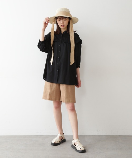 FREE'S MART（フリーズマート）の「リボンつきハット（ハット・レディース・ベージュ/ブラウン・ﾌﾘ-）」の8枚目の写真