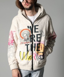 STUD MUFFIN | STUD MUFFIN/スタッドマフィン/フリース WEARETHEWORLDコラージュプリント ビックジップパーカー(パーカー)