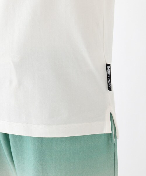 BASECONTROL（ベースコントロール）の「◆吸水速乾 胸ポケットスターラインプリント Tシャツ（Tシャツ/カットソー・レディース・アイボリー/ブラック/ネイビー・01/02/03）」の11枚目の写真