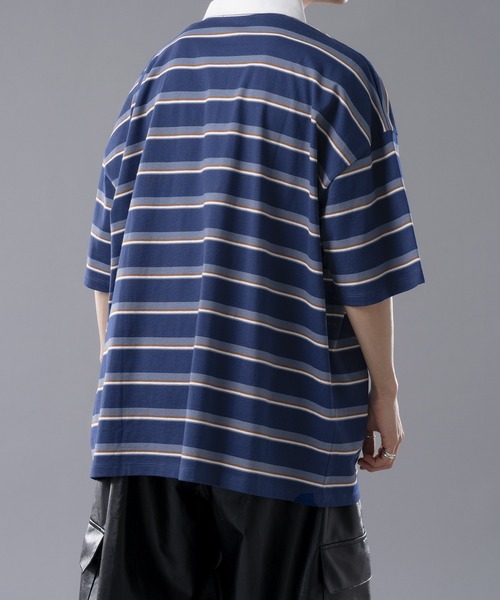 kutir（クティール）の「無地・ボーダーラガーシャツ（シャツ/ブラウス・メンズ・レッド/イエロー/サックスブルー/ダークブルー・MEDIUM/LARGE）」の20枚目の写真