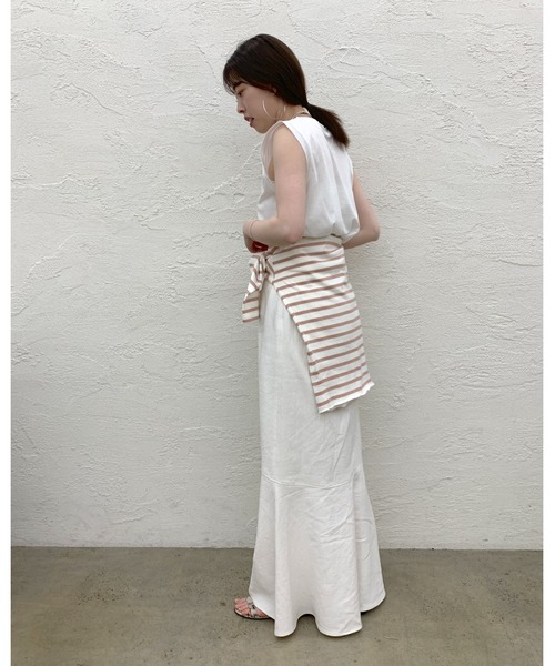 SHENERY（シーナリー）の「ノースリーブシルケットカットソー（Tシャツ/カットソー・レディース・オフホワイト/ピンク/ブルー/グレー系その他/レッド系その他/グリーン系その他/オレンジ・FREE）」の14枚目の写真