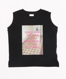 LOWRYS FARM | プリントノースリーブ　948798(Tシャツ/カットソー)