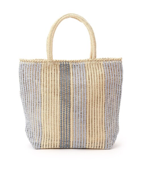 DRESKIP（ドレスキップ）の「◆ストライプ雑材トート（トートバッグ・レディース・ブルー系2/チャコール/オレンジ系その他4/ブラウン系3・00）」の3枚目の写真