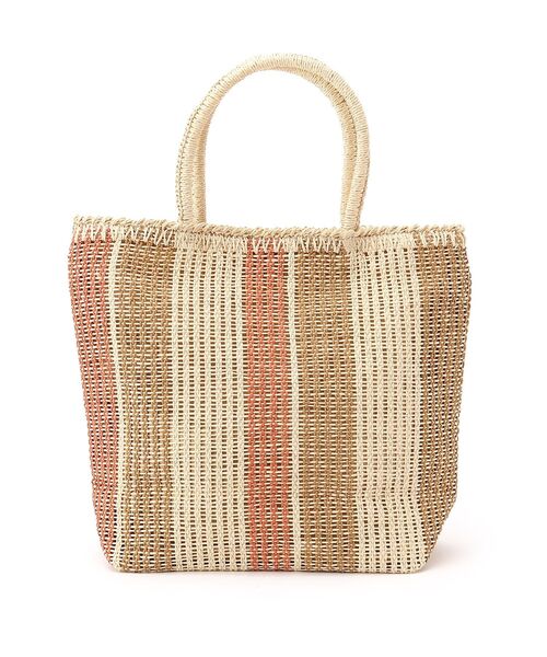 DRESKIP（ドレスキップ）の「◆ストライプ雑材トート（トートバッグ・レディース・ブルー系2/チャコール/オレンジ系その他4/ブラウン系3・00）」の4枚目の写真