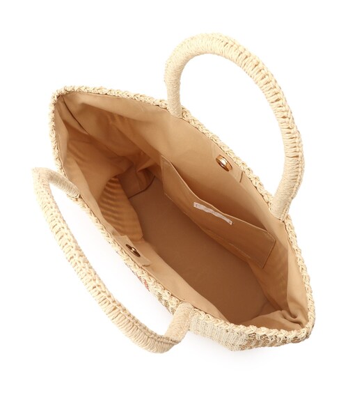 DRESKIP（ドレスキップ）の「◆ストライプ雑材トート（トートバッグ・レディース・ブルー系2/チャコール/オレンジ系その他4/ブラウン系3・00）」の8枚目の写真