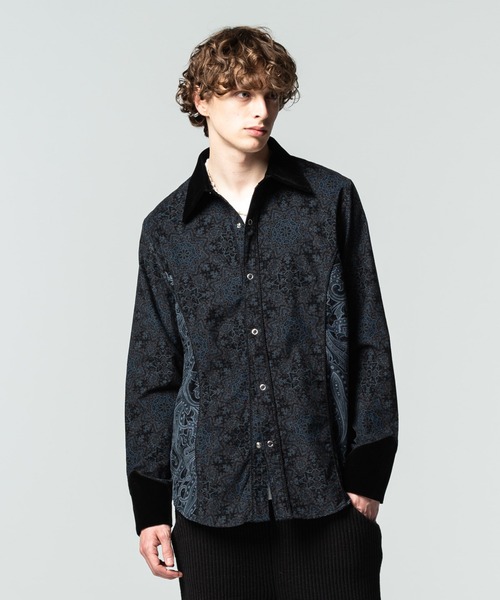 glamb Open Collar Orient SH /ブラック ☆glamb/グラム Open Collar