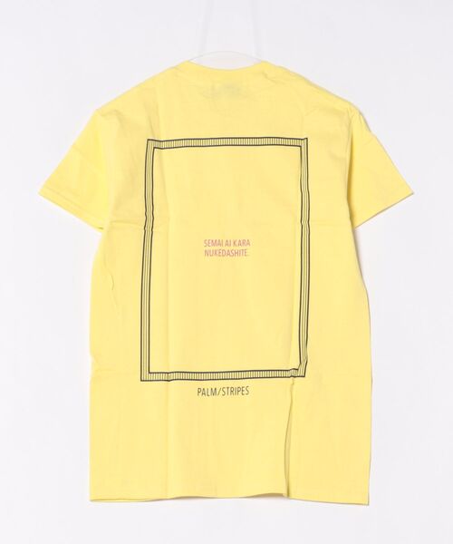 Revo.(レボ)の「藍にいな × PALM/STRIPES 【 狭い愛から抜け出して 】(Tシャツ/カットソー・レディース・ホワイト/イエロー・M/S/XL/L)」の5枚目の写真
