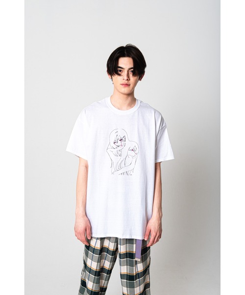 Revo.(レボ)の「藍にいな × PALM/STRIPES 【 狭い愛から抜け出して 】(Tシャツ/カットソー・レディース・ホワイト/イエロー・M/S/XL/L)」の20枚目の写真