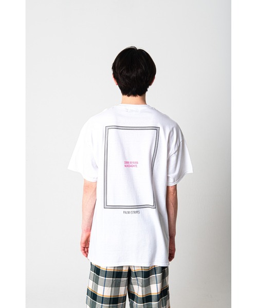 Revo.(レボ)の「藍にいな × PALM/STRIPES 【 狭い愛から抜け出して 】(Tシャツ/カットソー・レディース・ホワイト/イエロー・M/S/XL/L)」の19枚目の写真