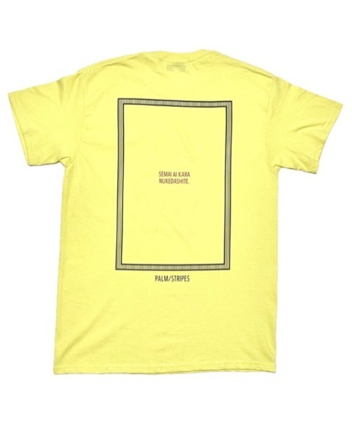 Revo.(レボ)の「藍にいな × PALM/STRIPES 【 狭い愛から抜け出して 】(Tシャツ/カットソー・レディース・ホワイト/イエロー・M/S/XL/L)」の10枚目の写真
