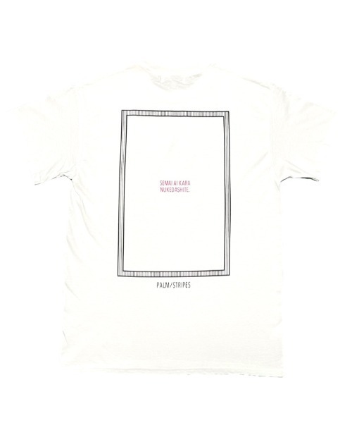Revo.(レボ)の「藍にいな × PALM/STRIPES 【 狭い愛から抜け出して 】(Tシャツ/カットソー・レディース・ホワイト/イエロー・M/S/XL/L)」の15枚目の写真
