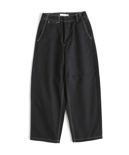 SETTO（セット）の「WIDE TROUSERS：ワイドトラウザー（チノパンツ・メンズ・ブラック・32inch/34inch/26inch/30 inch）」の14枚目の写真