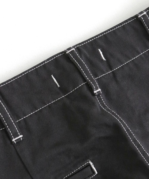 SETTO（セット）の「WIDE TROUSERS：ワイドトラウザー（チノパンツ・メンズ・ブラック・32inch/34inch/26inch/30 inch）」の13枚目の写真