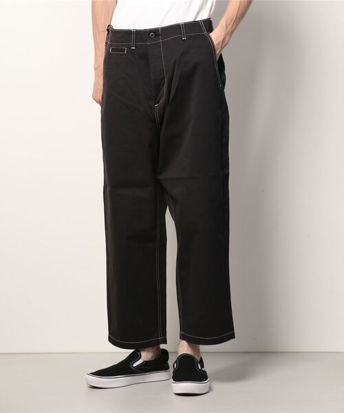 SETTO（セット）の「WIDE TROUSERS：ワイドトラウザー（チノパンツ・メンズ・ブラック・32inch/34inch/26inch/30 inch）」の15枚目の写真