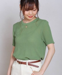 Crisp yours | 【WEB限定】ショートスリーブサマーニット(ニット/セーター)