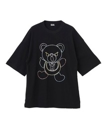 HYSTERIC GLAMOUR | HYS BEAR刺繍 オーバーサイズTシャツ(Tシャツ/カットソー)