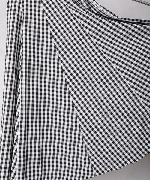 ap retro（アプレトロ）の「ギンガムチェックフレアロングスカート【ZOZO限定アイテム】（スカート・レディース・ブラック/ブルー/ブラウン系その他/グリーン系その他/ブラック系その他・FREE）」の13枚目の写真