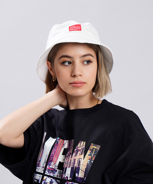 Manhattan Portage(マンハッタンポーテージ)の「Manhattan Portage/マンハッタンポーテージ ハット Bucket Hat MP084(ハット・メンズ・ベージュ/ブラック/オフホワイト・FREE)」の2枚目の写真
