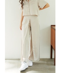ALEXIA STAM | Satin Wrap Wide Pants/サテンラップワイドパンツ(その他パンツ)