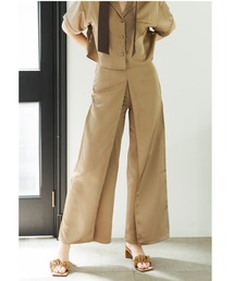Satin Wrap Wide Pants/サテンラップワイドパンツ