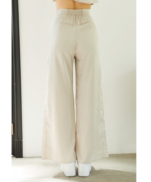 ALEXIA STAM（アリシアスタン）の「Satin Wrap Wide Pants/サテンラップワイドパンツ（その他パンツ・レディース・ベージュ/カーキ/ブルー・S/M）」の6枚目の写真
