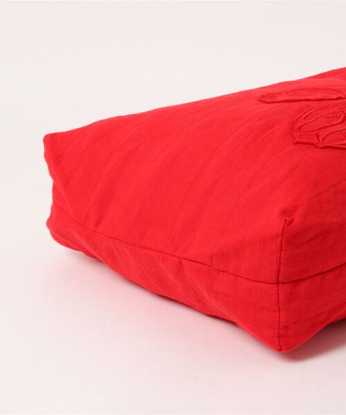 BEARDSLEY(ビアズリー)の「リネンワッペントート(トートバッグ・レディース・レッド/ホワイト・FREE)」の6枚目の写真