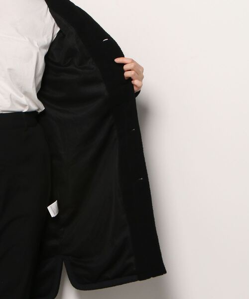 Gramicci（グラミチ）の「GRAMICCI/グラミチ　ボアフリースロングコート　BOA FLEECE LONGCOAT GLJK-21F075（その他アウター・レディース・ブラック/オリーブ/ナチュラル・M）」の6枚目の写真