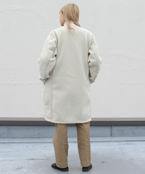 アイボリー フリース ロングコート セール】GRAMICCI/グラミチ ボアフリースロングコート BOA FLEECE