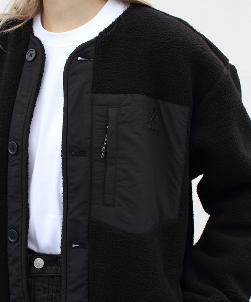 Gramicci（グラミチ）の「GRAMICCI/グラミチ　ボアフリースロングコート　BOA FLEECE LONGCOAT GLJK-21F075（その他アウター・レディース・ブラック/オリーブ/ナチュラル・M）」の10枚目の写真