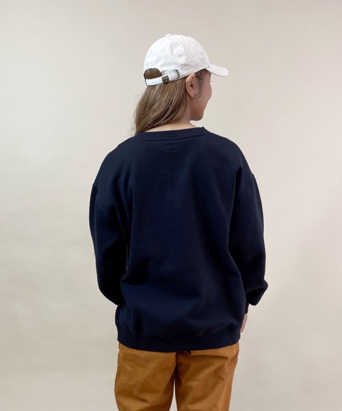 RVCA(ルーカ)の「RVCA/ルーカ ビッグシルエット フロントロゴトレーナー BB044-009(スウェット・レディース・ブラック/ブラウン/ピンク・S/XS)」の6枚目の写真
