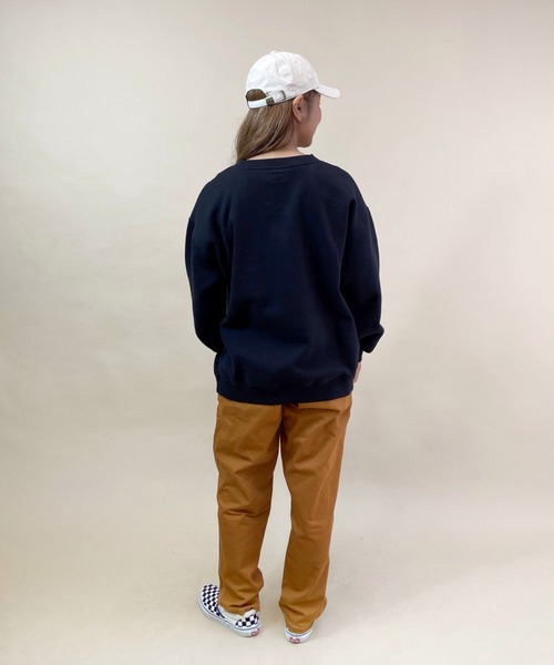RVCA(ルーカ)の「RVCA/ルーカ ビッグシルエット フロントロゴトレーナー BB044-009(スウェット・レディース・ブラック/ブラウン/ピンク・S/XS)」の12枚目の写真